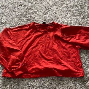 oversized cropped sweater